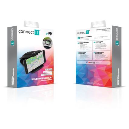 CONNECT IT CMC-5010-BK - Telefonholder til bil