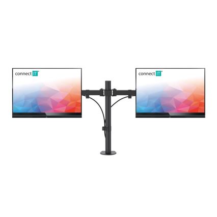 CONNECT IT CMF-3203-BK - Universelt beslag til 2 skærme 13-32” sort