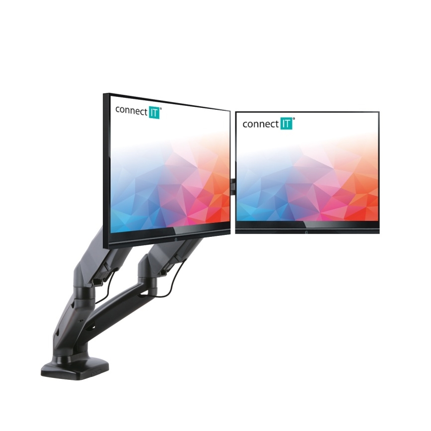 CONNECT IT CMF-3207-BK - Universelt beslag til 2 skærme 13-27” sort