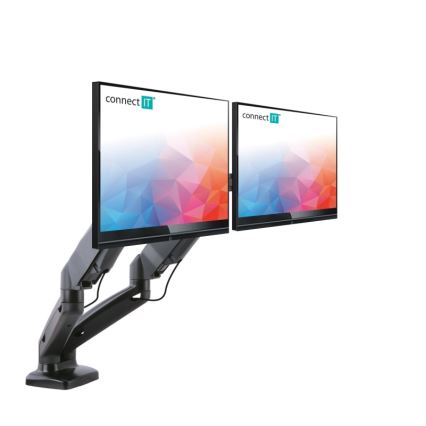 CONNECT IT CMF-3207-BK - Universelt beslag til 2 skærme 13-27” sort