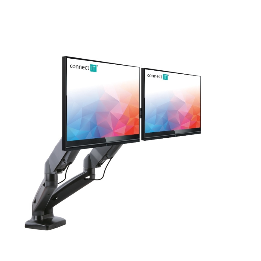 CONNECT IT CMF-3207-BK - Universelt beslag til 2 skærme 13-27” sort