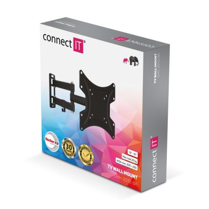 CONNECT IT CMH-2012-BK - Tv-vægbeslag 13-37” sort