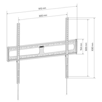 CONNECT IT CMH-6090-BK - Tv-vægbeslag 40-100” sort