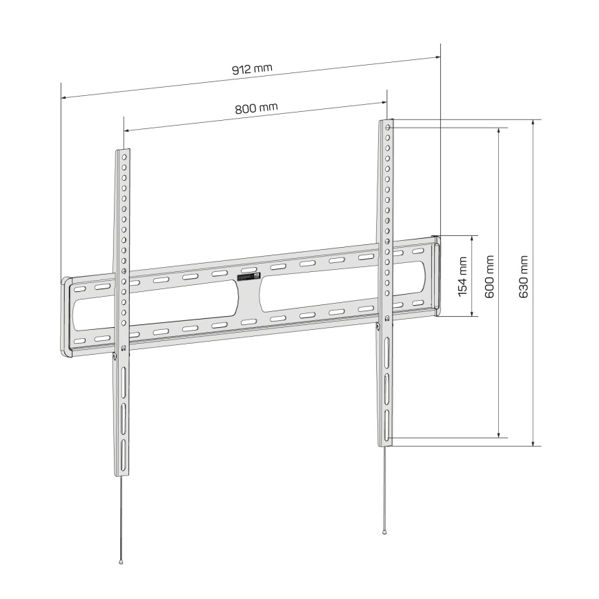 CONNECT IT CMH-6090-BK - Tv-vægbeslag 40-100” sort