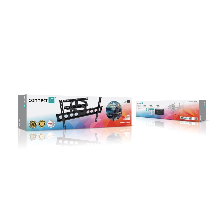 CONNECT IT CMH-7600-BK - Tv-vægbeslag 32-70” sort