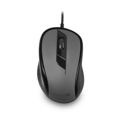 CONNECT IT CMO-1200-GY - Mus m. ledning 1000 DPI sort/grå