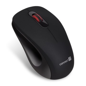 CONNECT IT CMO-2230-BK - Trådløs mus MUTE 1200 DPI 1xAA sort