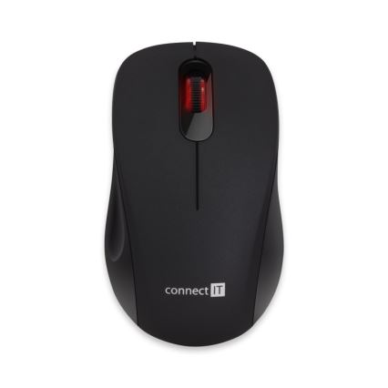 CONNECT IT CMO-2230-BK - Trådløs mus MUTE 1200 DPI 1xAA sort
