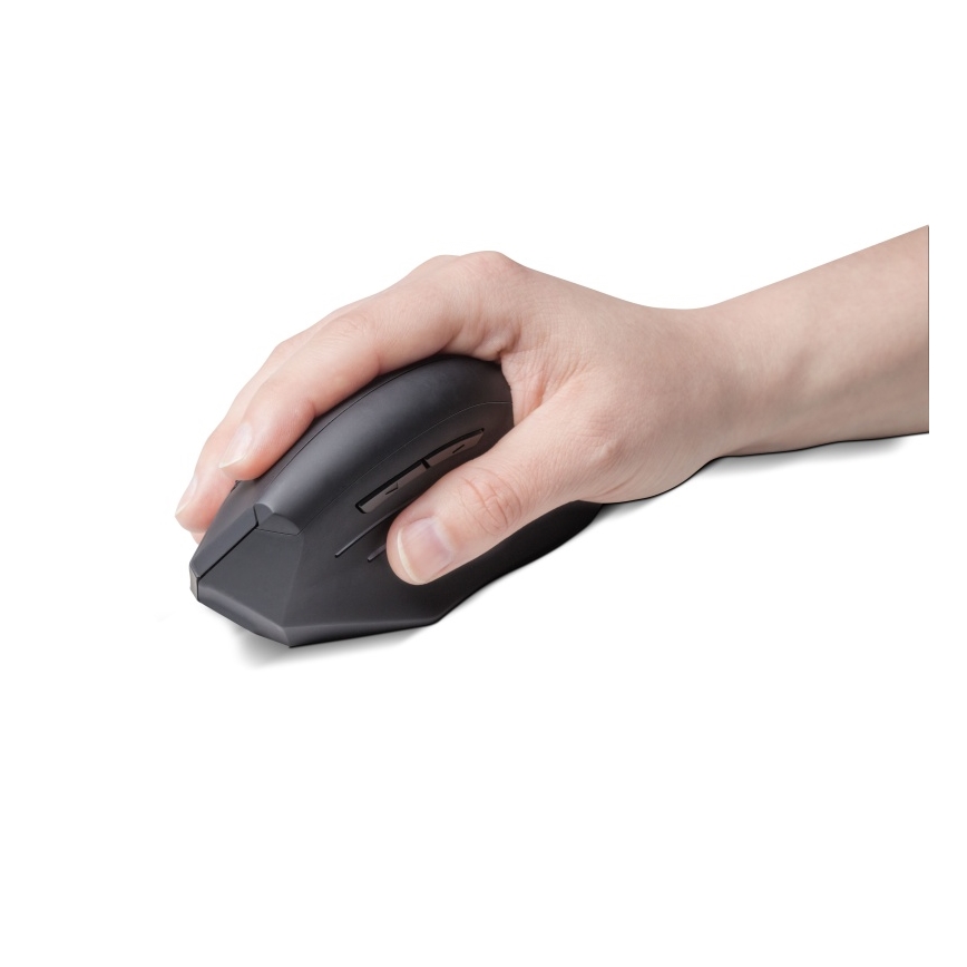 CONNECT IT CMO-2510-BK - Ergonomisk trådløs mus Verti Wireless med 800/1200/1600 DPI, 2xAAA, sort