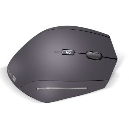 CONNECT IT CMO-2510-BK - Ergonomisk trådløs mus Verti Wireless med 800/1200/1600 DPI, 2xAAA, sort