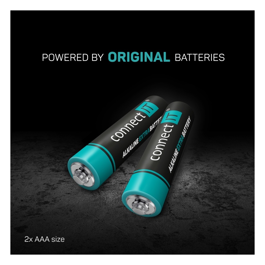 CONNECT IT CMO-2510-BK - Ergonomisk trådløs mus Verti Wireless med 800/1200/1600 DPI, 2xAAA, sort