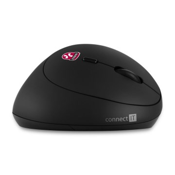 CONNECT IT CMO-2600-BK - Ergonomisk trådløs mus 800/1200/1600 DPI 1xAA sort