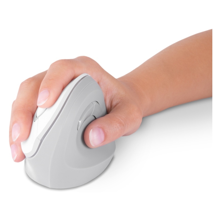 CONNECT IT CMO-2700-WH - Ergonomisk trådløs mus 800/1200/1600 DPI 1xAA hvid