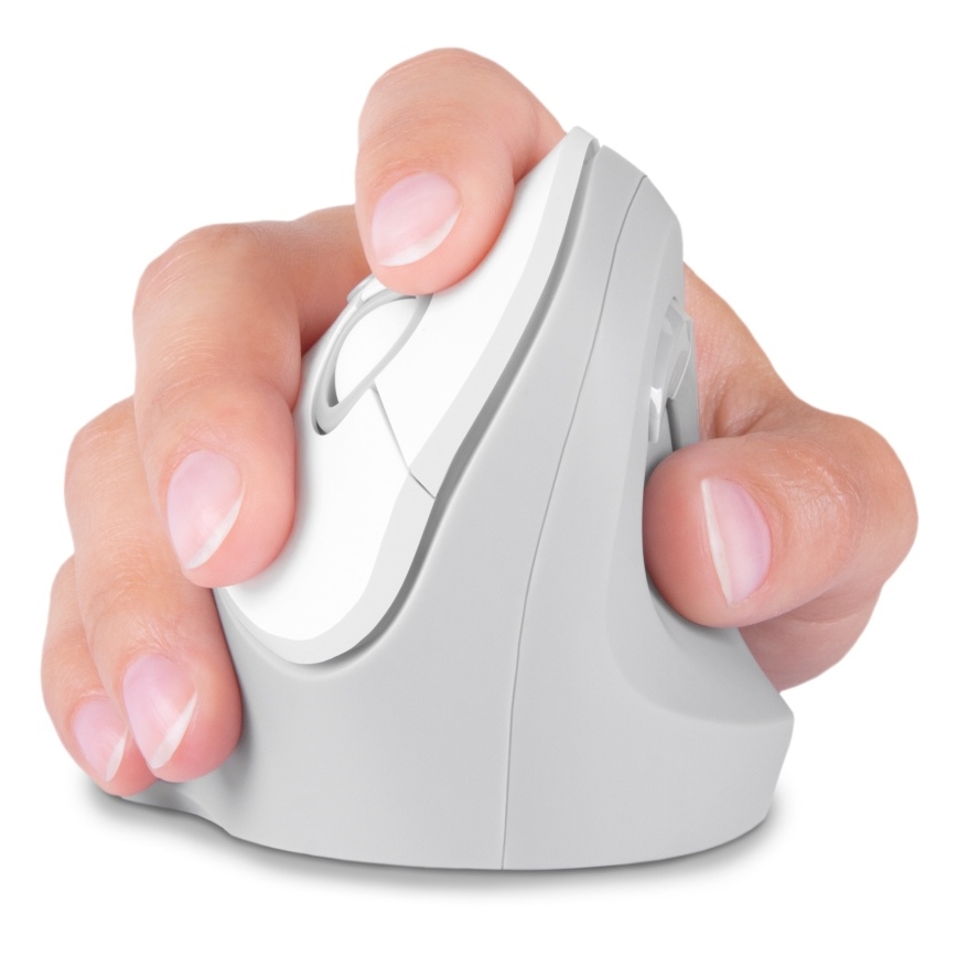 CONNECT IT CMO-2700-WH - Ergonomisk trådløs mus 800/1200/1600 DPI 1xAA hvid