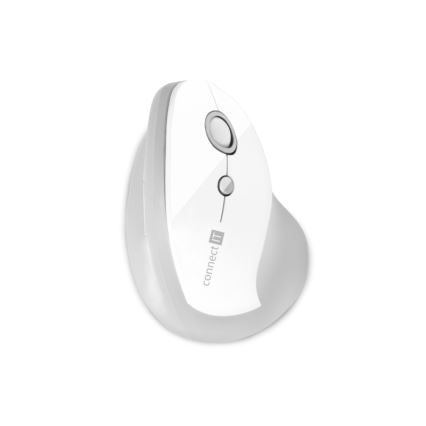 CONNECT IT CMO-2700-WH - Ergonomisk trådløs mus 800/1200/1600 DPI 1xAA hvid
