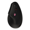 CONNECT IT CMO-2880-BK - Ergonomisk trådløs Verti TriMode-mus 1000/1600/2400 DPI 2xAAA sort