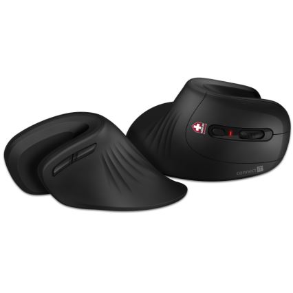 CONNECT IT CMO-2900-BK - Ergonomisk trådløs mus 800/1200/1600 DPI 1xAA sort