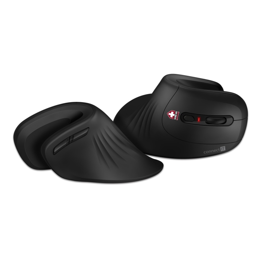 CONNECT IT CMO-2900-BK - Ergonomisk trådløs mus 800/1200/1600 DPI 1xAA sort