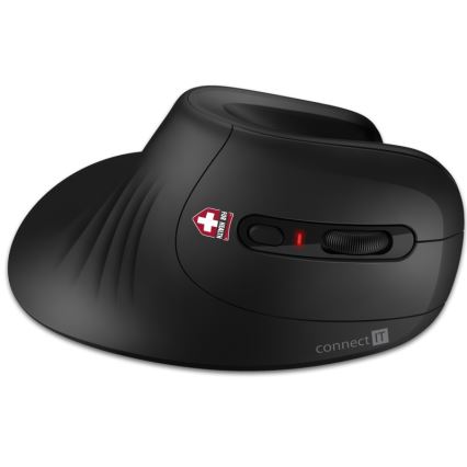 CONNECT IT CMO-2900-BK - Ergonomisk trådløs mus 800/1200/1600 DPI 1xAA sort