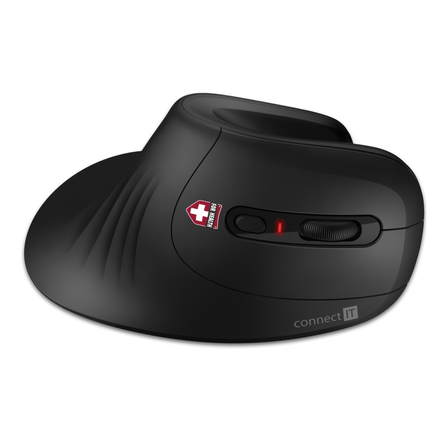 CONNECT IT CMO-2900-BK - Ergonomisk trådløs mus 800/1200/1600 DPI 1xAA sort