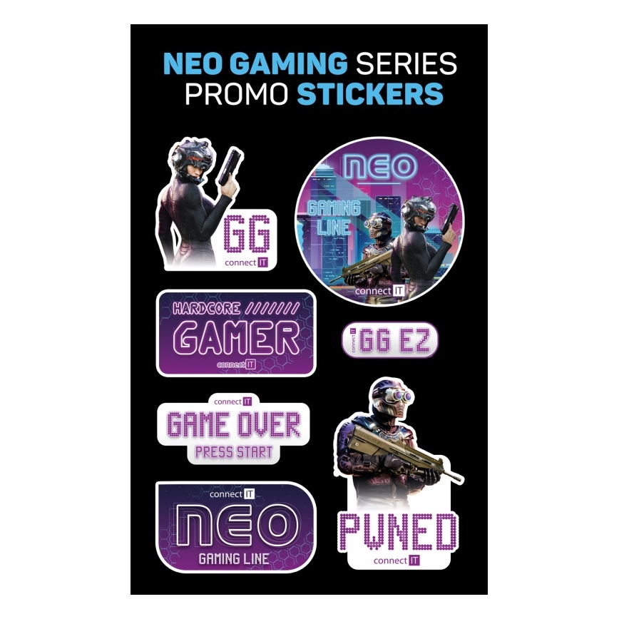 CONNECT IT CMO-3591-BK - LED gamingmus m. ledning og RGB-farver 500-7200 DPI sort