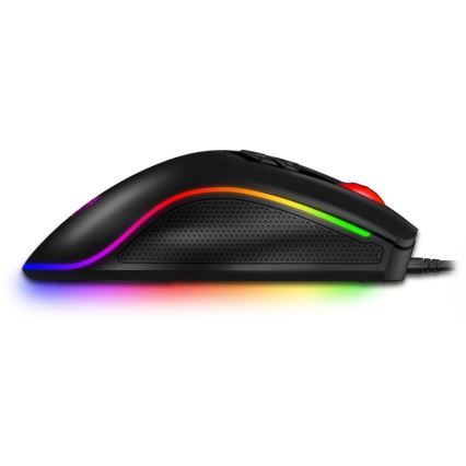 CONNECT IT CMO-3591-BK - LED gamingmus m. ledning og RGB-farver 500-7200 DPI sort