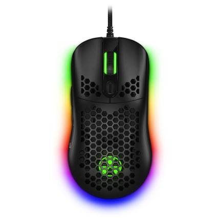 CONNECT IT CMO-5511-BK - LED RGB kablet gamingmus 200-12800 DPI sort