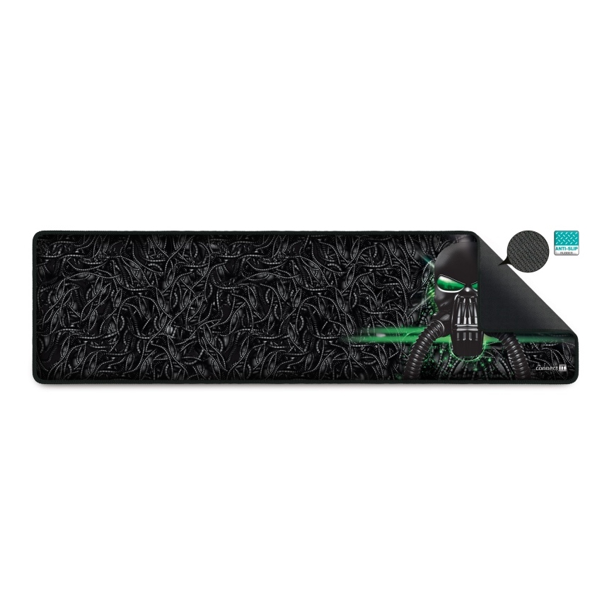 CONNECT IT CMP-1110-LG - Tastaturmåtte og mus 88,6x24,5 cm sort/grøn