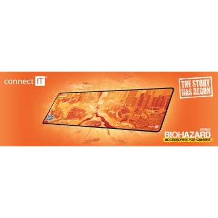 CONNECT IT CMP-1140-LG - Tastaturmåtte og mus 88,6x24,5 cm orange
