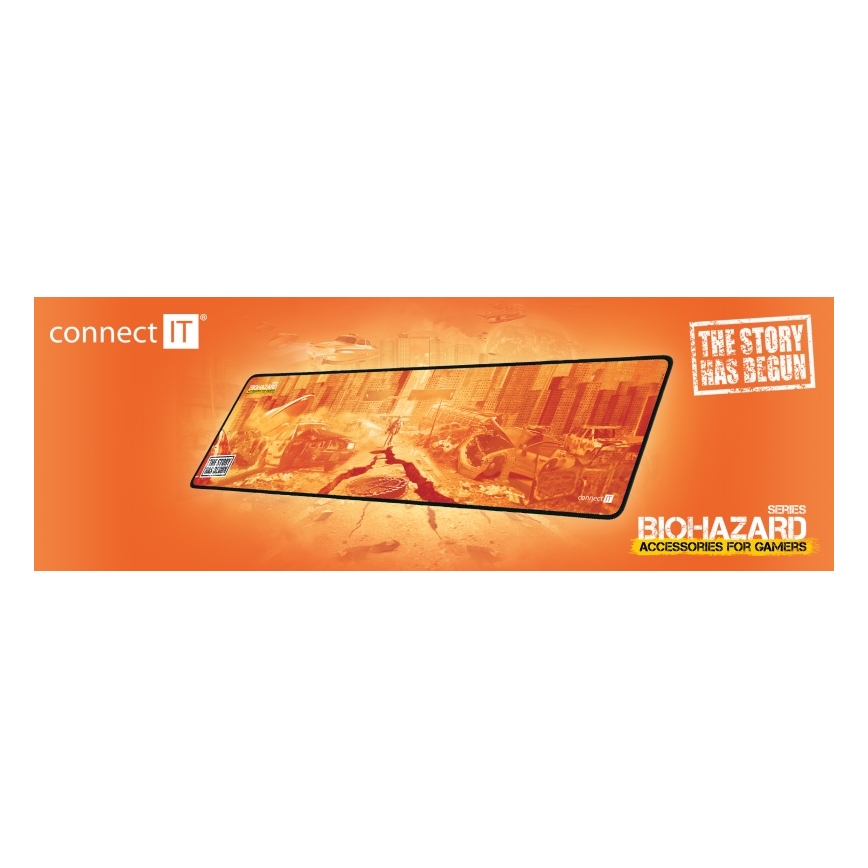 CONNECT IT CMP-1140-LG - Tastaturmåtte og mus 88,6x24,5 cm orange