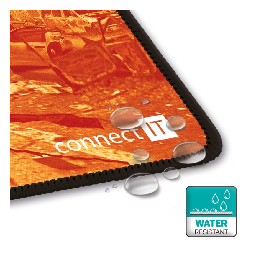 CONNECT IT CMP-1140-LG - Tastaturmåtte og mus 88,6x24,5 cm orange