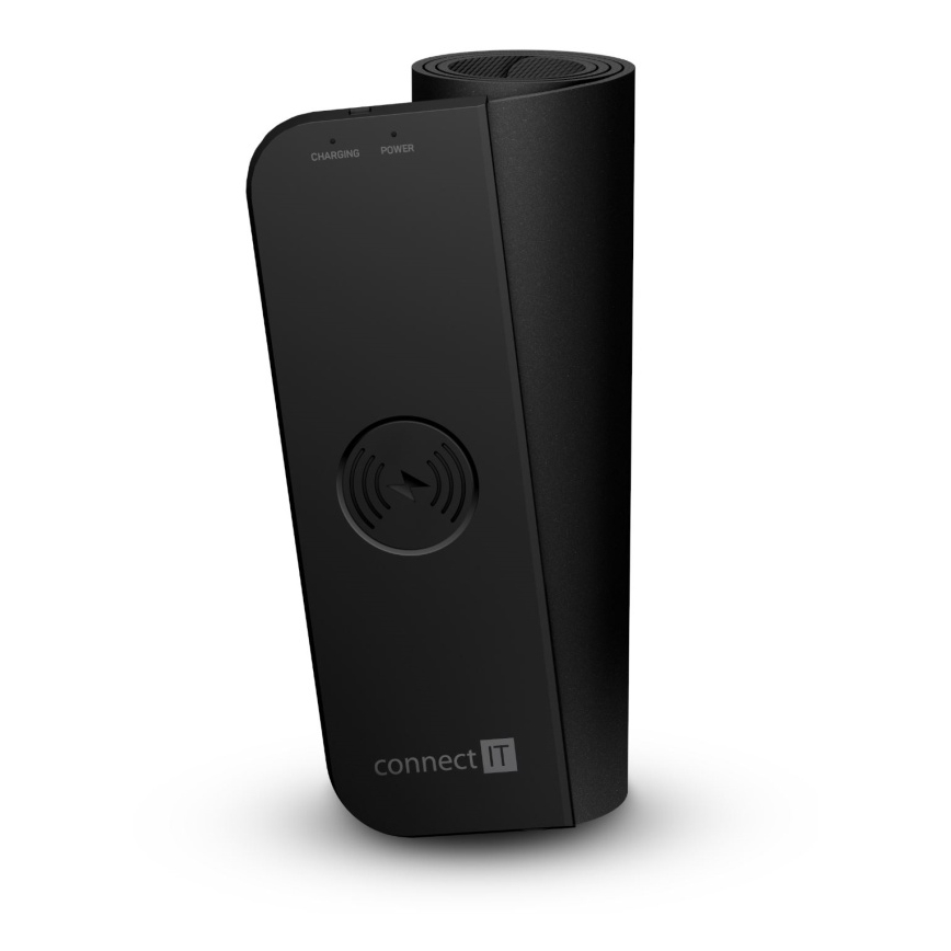 CONNECT IT CMP-2500-LG - Tastaturmåtte og mus med Qi trådløs opladning 80x30 cm sort