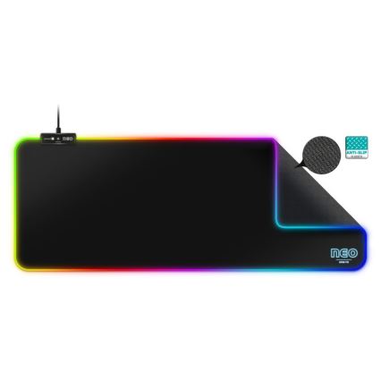 CONNECT IT CMP-3100-LG - LED tastatur og musemåtte til gaming m. RGB-farver 80x30 cm
