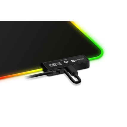 CONNECT IT CMP-3100-LG - LED tastatur og musemåtte til gaming m. RGB-farver 80x30 cm