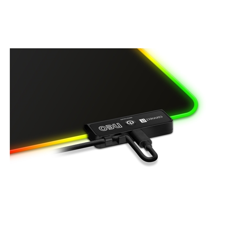 CONNECT IT CMP-3100-LG - LED tastatur og musemåtte til gaming m. RGB-farver 80x30 cm