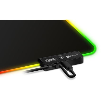 CONNECT IT CMP-3100-SM - LED musemåtte til gaming m. RGB-farver 32x24,5 cm sort