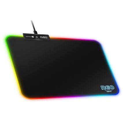 CONNECT IT CMP-3100-SM - LED musemåtte til gaming m. RGB-farver 32x24,5 cm sort