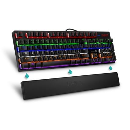 CONNECT IT CMP-3590-LG - Ergonomisk måtte til tastatur sort