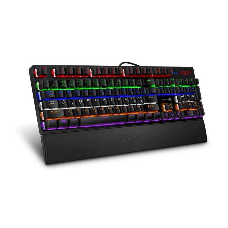 CONNECT IT CMP-3590-LG - Ergonomisk måtte til tastatur sort