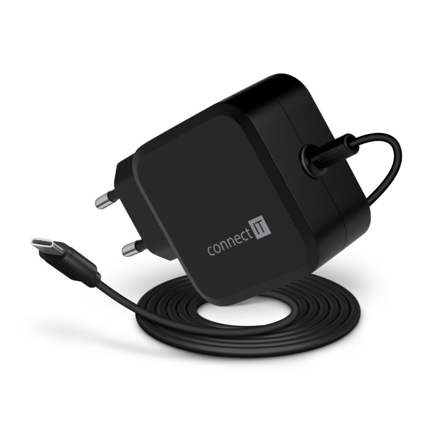 CONNECT IT CNP-1660-BK - Universal USB-C 67W strømforsyningsadapter til bærbare computere