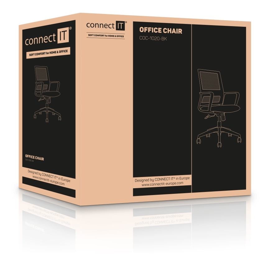 CONNECT IT COC-1020-BK - Kontorstol ForHealth AlfaPro sort