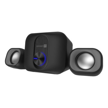 CONNECT IT CSP-2100-BK - LED højtalere m. subwoofer 11W/5V sort