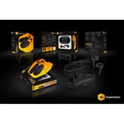 CONNECT IT HEP-5300-BK - Trådløse høretelefoner med mikrofon 300 mAh sort