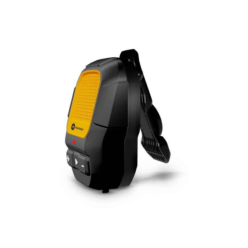CONNECT IT HSP-1010-BK - Trådløs højttaler med mikrofon ClipBEAT 2W/5V 560 mAh IPX7 sort/gul