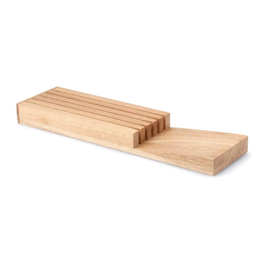 Continenta C30518 - Liggende knivblok 39x11x3,5 cm gummitræ