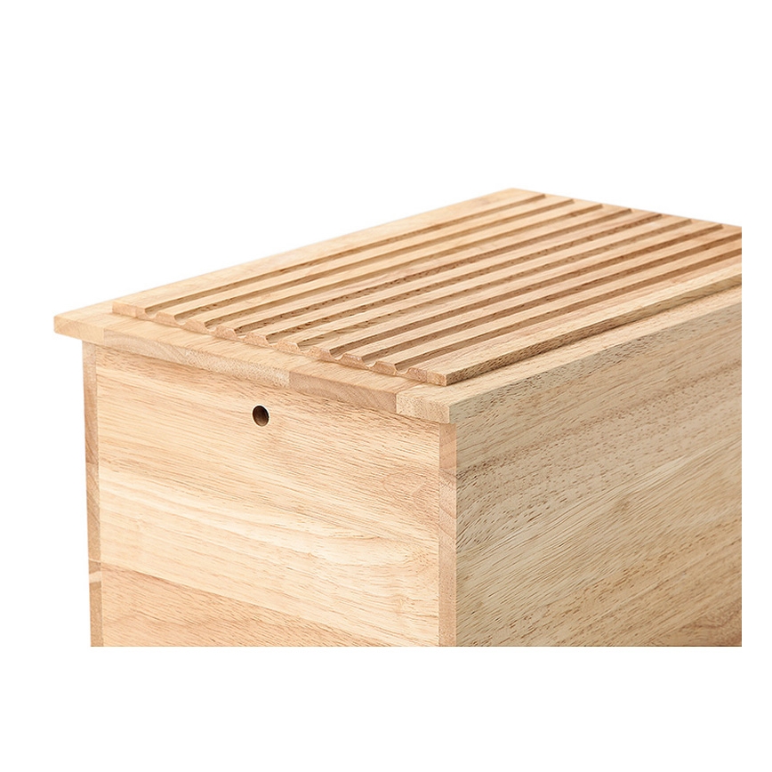 Continenta C3141 - Brødkasse 34,5x23 cm gummitræ