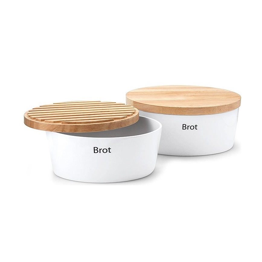 Continenta C3930 - Brødkasse 13,5x30 cm hvid/beige