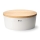 Continenta C3936 - Brødkasse med låg 36x23 cm hvid/gummitræ