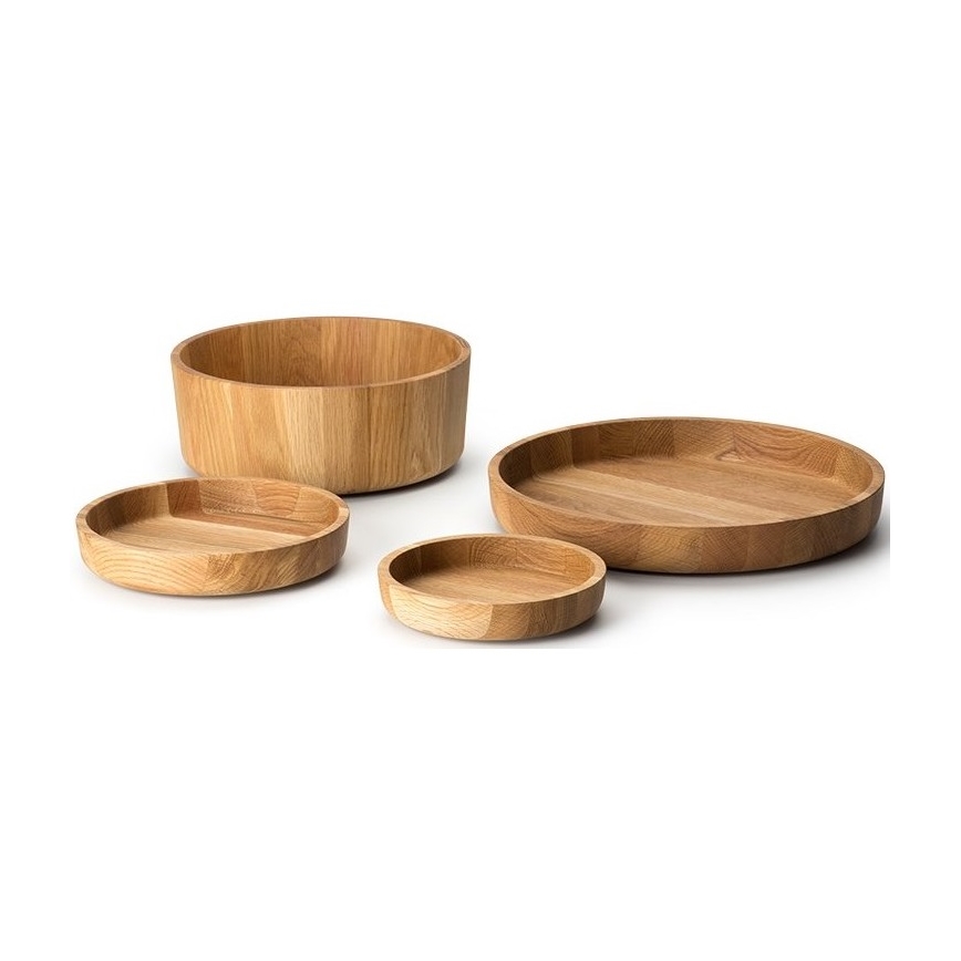 Continenta C4137 - Serveringsskål 26x10,3 cm egetræ