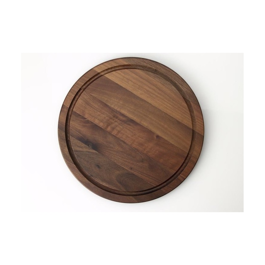 Continenta C4205 - Steakbræt diam. 28 cm valnøddetræ
